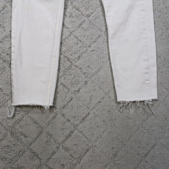 Everlane Jeans Women's 27 White The Mid Rise Skinny Lean Ankle Cotton Blend - Picture 3 of 10